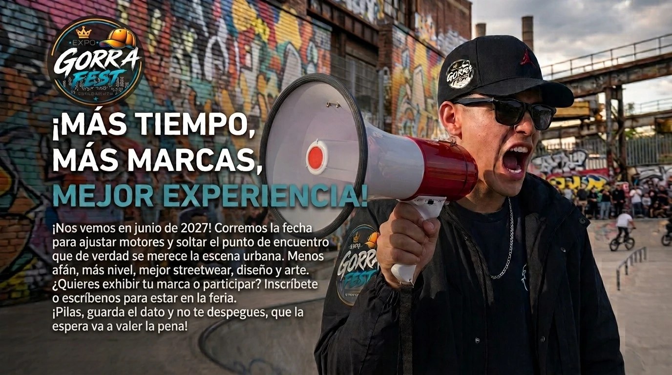 Expo Gorra Fest: ¡Más tiempo, más marcas, mejor experiencia! Nos vemos en junio de 2027.